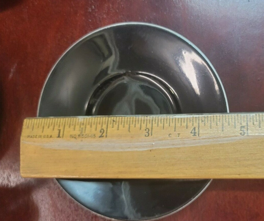 Czechoslovakia Demitasse Cup & Saucer 6 sets Art Deco Black & White Espresso