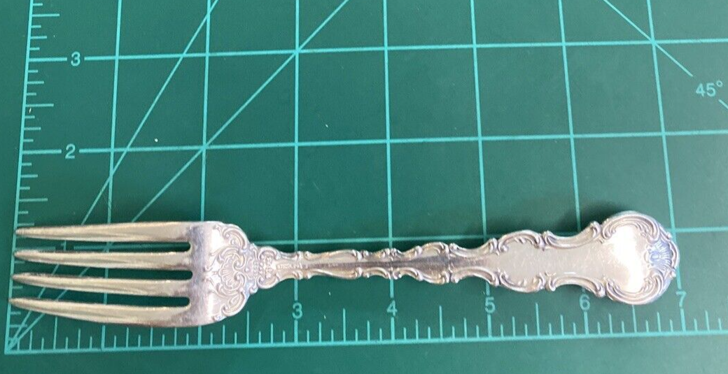 Gorham Strasbourg Sterling Silver 7" Fork Old Mark 50.2g