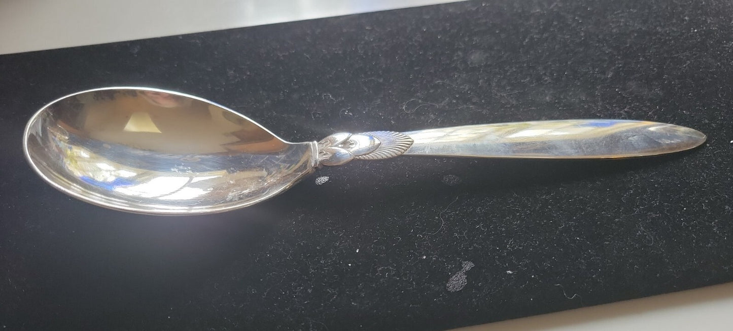 Cactus by Georg Jensen Sterling Silver Salad Serving 9" Spoon All Sterling NM