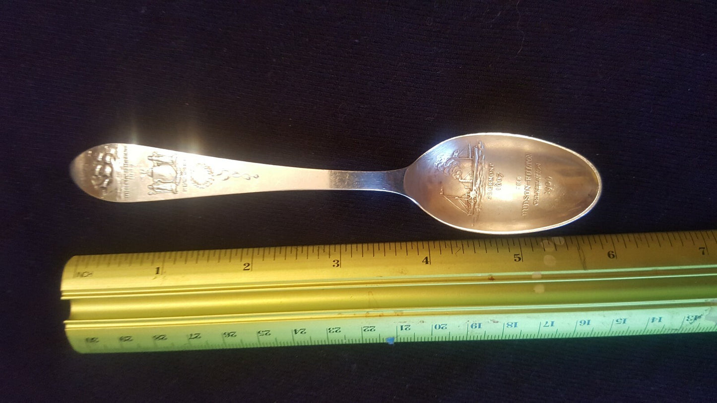 Tiffany & Co, NYC Sterling Silver Souvenir Spoon Hudson-Fulton Celebration 1909