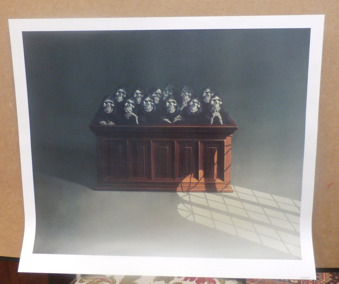 "Hung Jury" Original limited edition Print Garth Benton 25" x 22" Lawyer Office