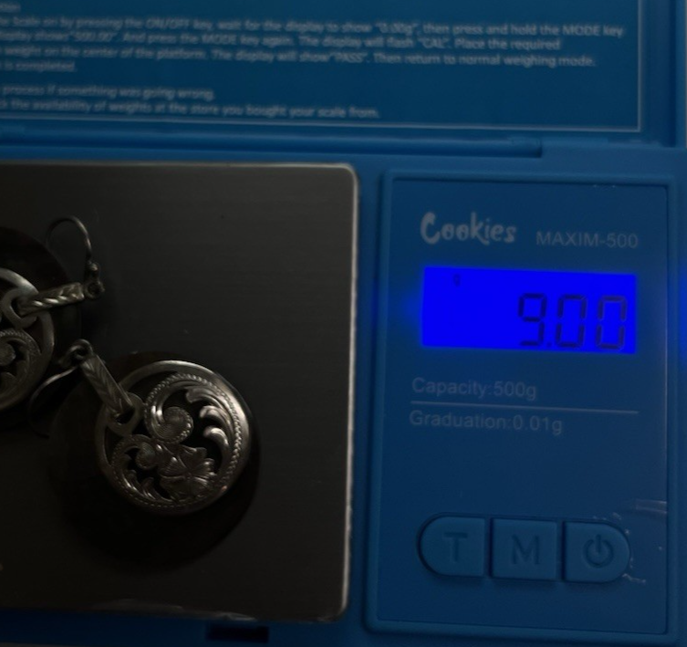 Merav Mexico Etched Sterling Silver & Mother of Pearl Dangle Earrings