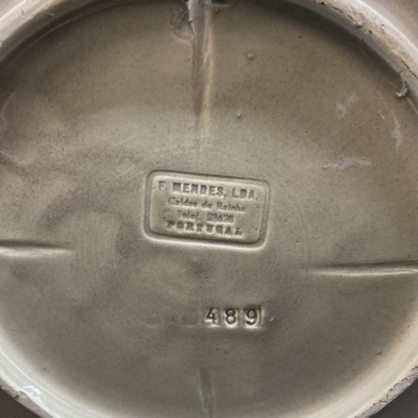 12" Antique Portugal Palissy Majolica Realistic Spider Crab Plate F. Mendes KM9