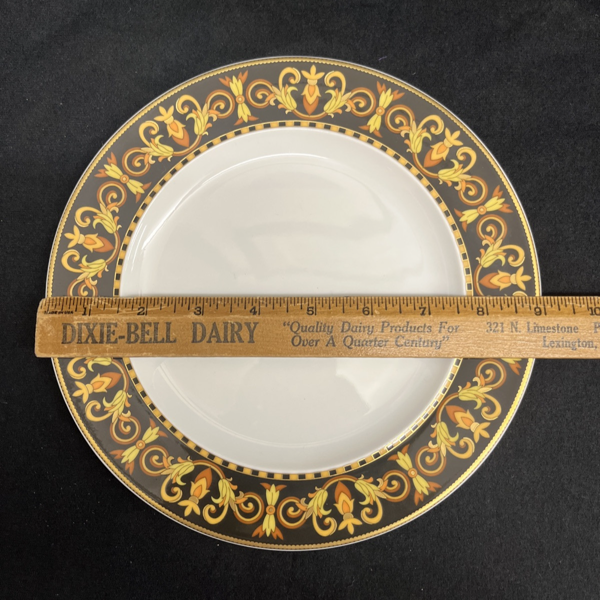 Rosenthal Versace Barocco Porcelain Salad Plates 8 7/8"