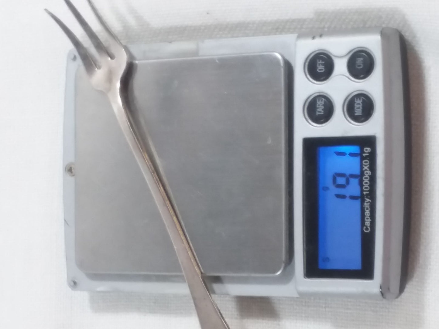 Whiting "Colonial" Oyster Fork Sterling Silver 5.75'' "Mono MDOC" 19.1g