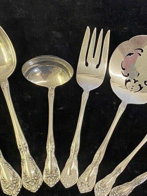 Alvin Sterling Silver Chateau Rose Cold Meat Fork No Mono 55g