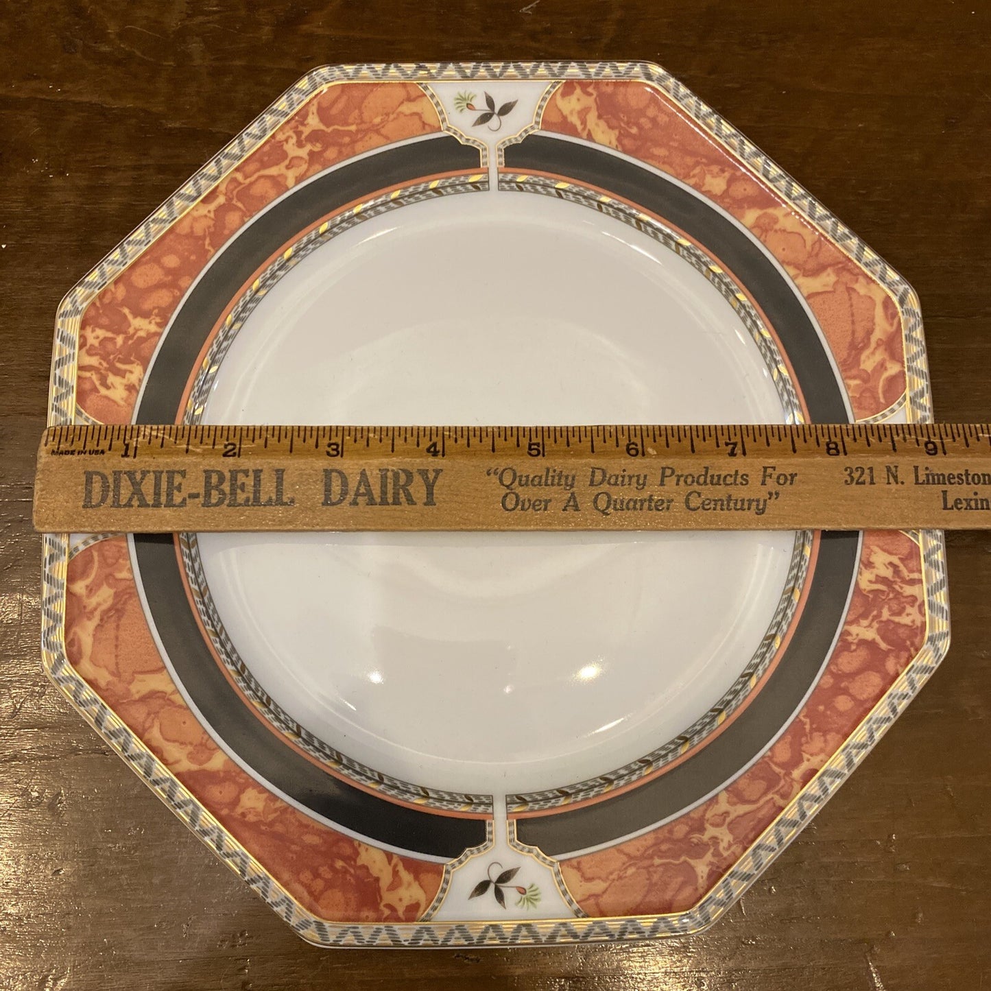 Royale Limoges France “Hadrien” Brique Plates 2 10" Dinner & Salad 9"