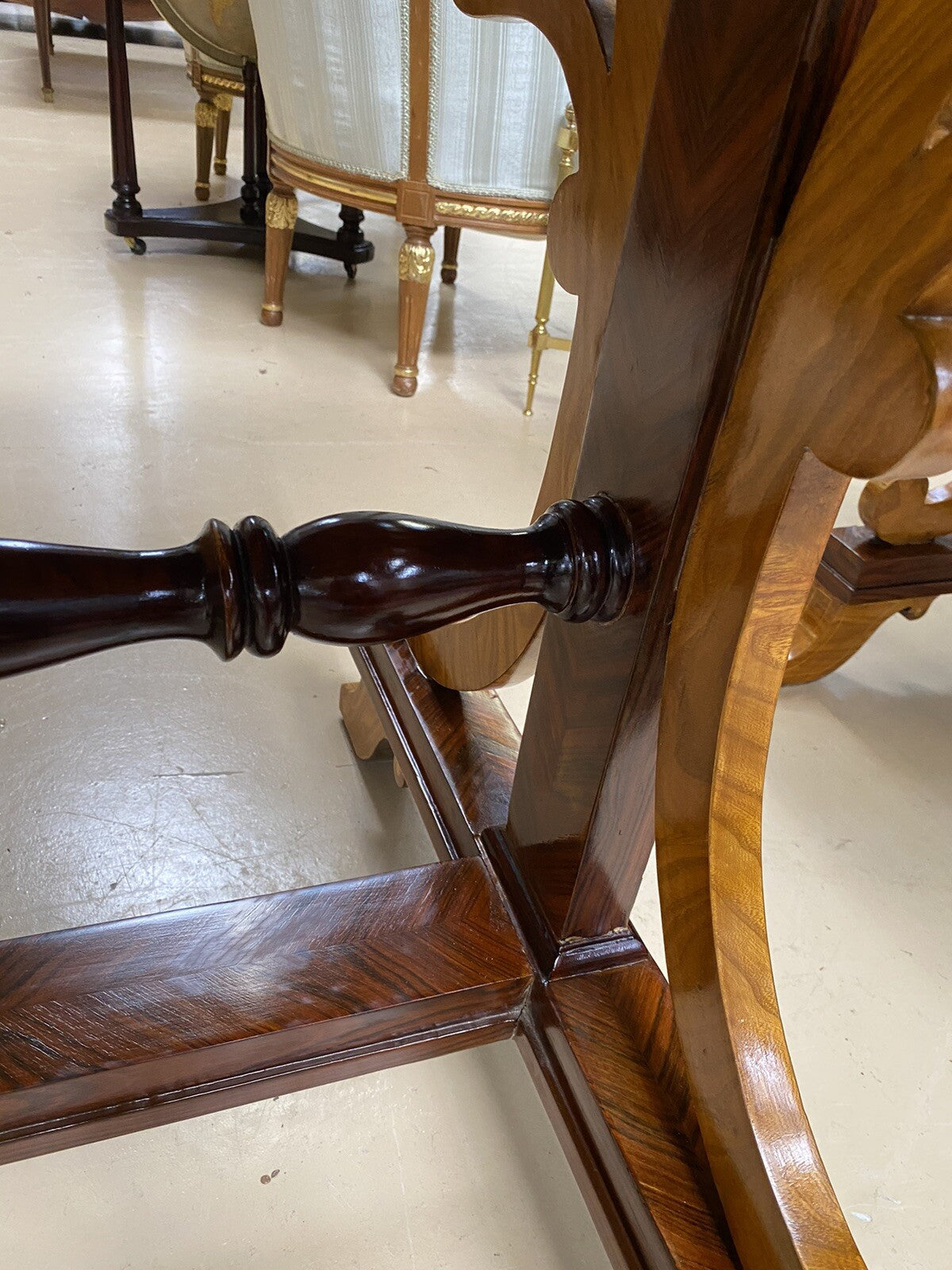 PAIR of ANTIQUE BIEDERMEIER STYLE SINGLE DRAWER SIDE END SOFA TABLES