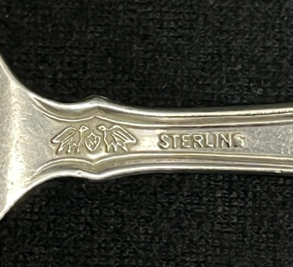 Roger Williams by Baker Manchester Baby Spoon & Fork Set, Engraved 30.56g