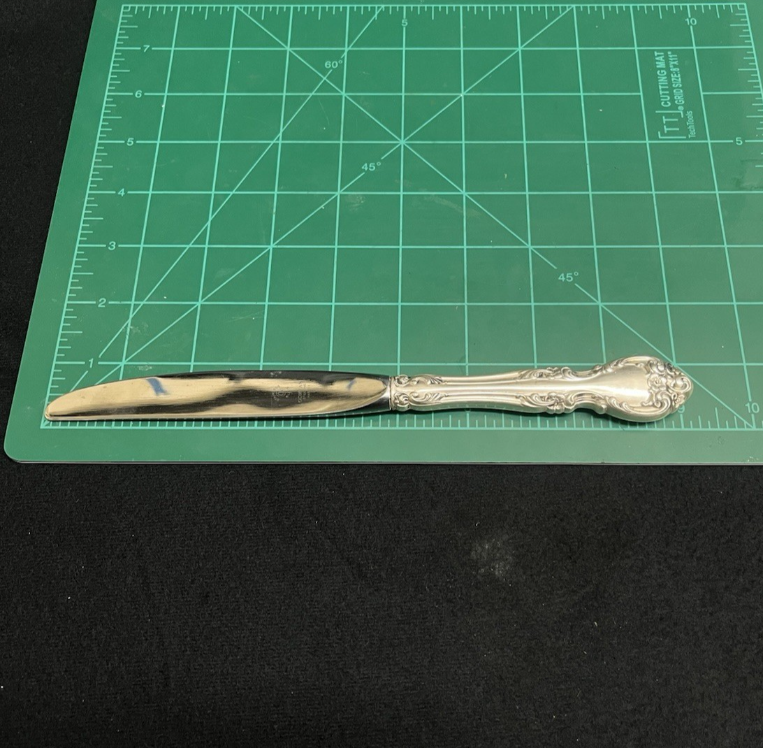 Melrose by Gorham 67.13g Sterling Place Size Knife 9 1/8 in "G" Gorham Mark