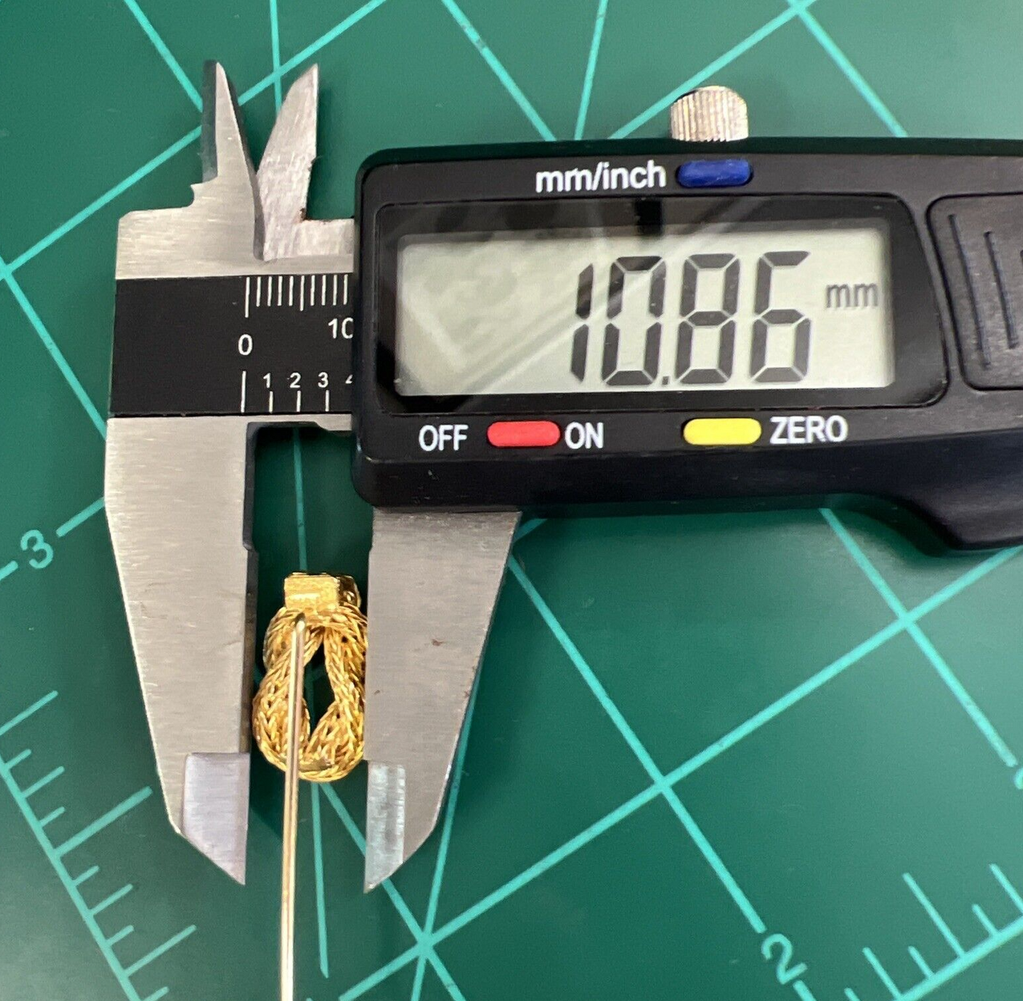 Rare Lalaounis 18k Gold Hercules Knot Stick Pin marked Greece 750, 4.14g TESTED