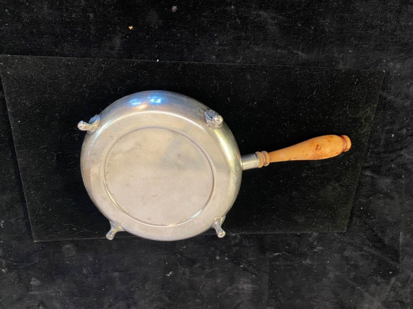 Antique Vintage Silverplate Crumb Catcher for sweeping crumbs off Tablecloth