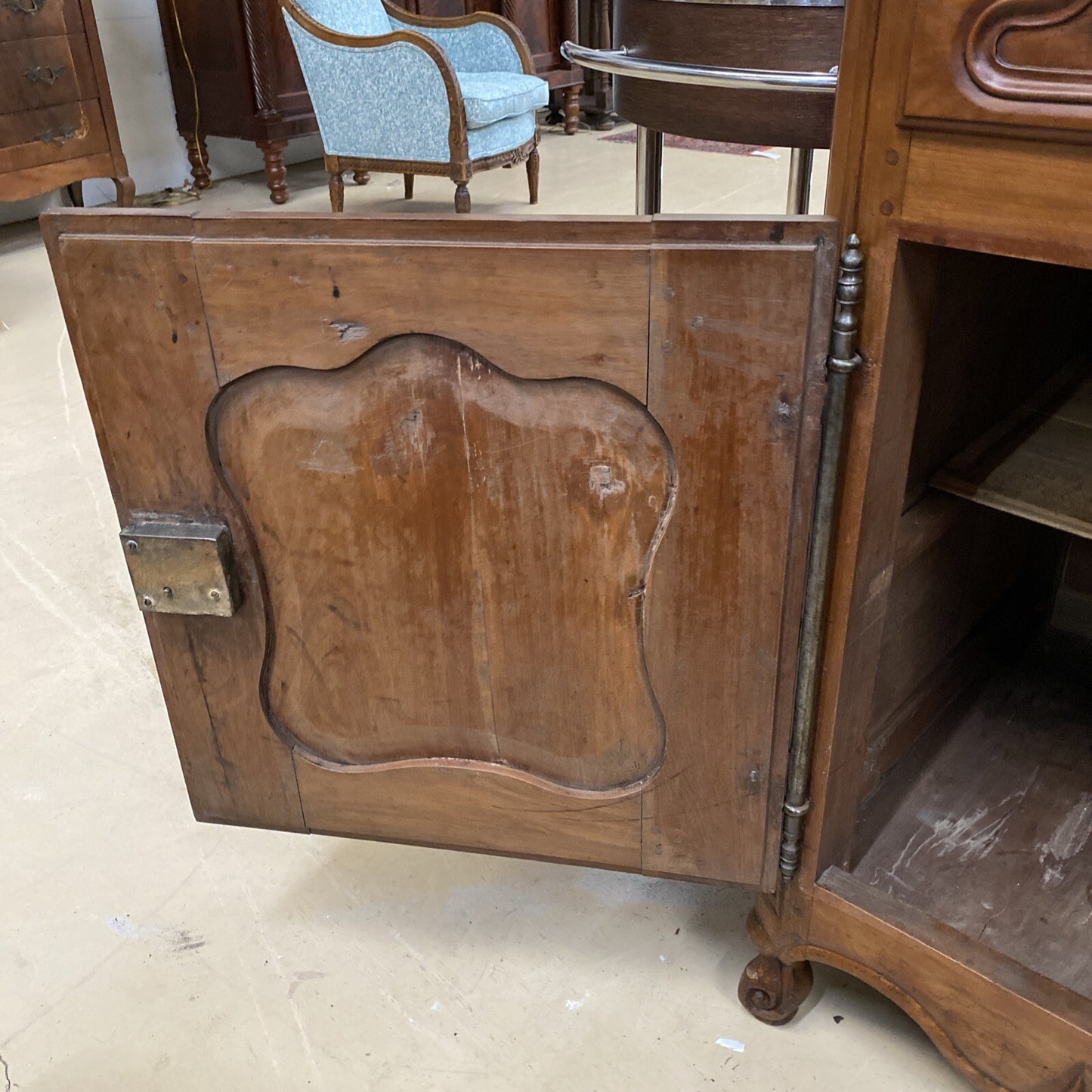 Antique French Provincial Louis XV Fruitwood Chest of Drawers Commode Sideboard