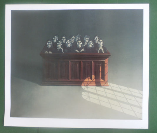 "Hung Jury" Original limited edition Print Garth Benton 25" x 22" Lawyer Office