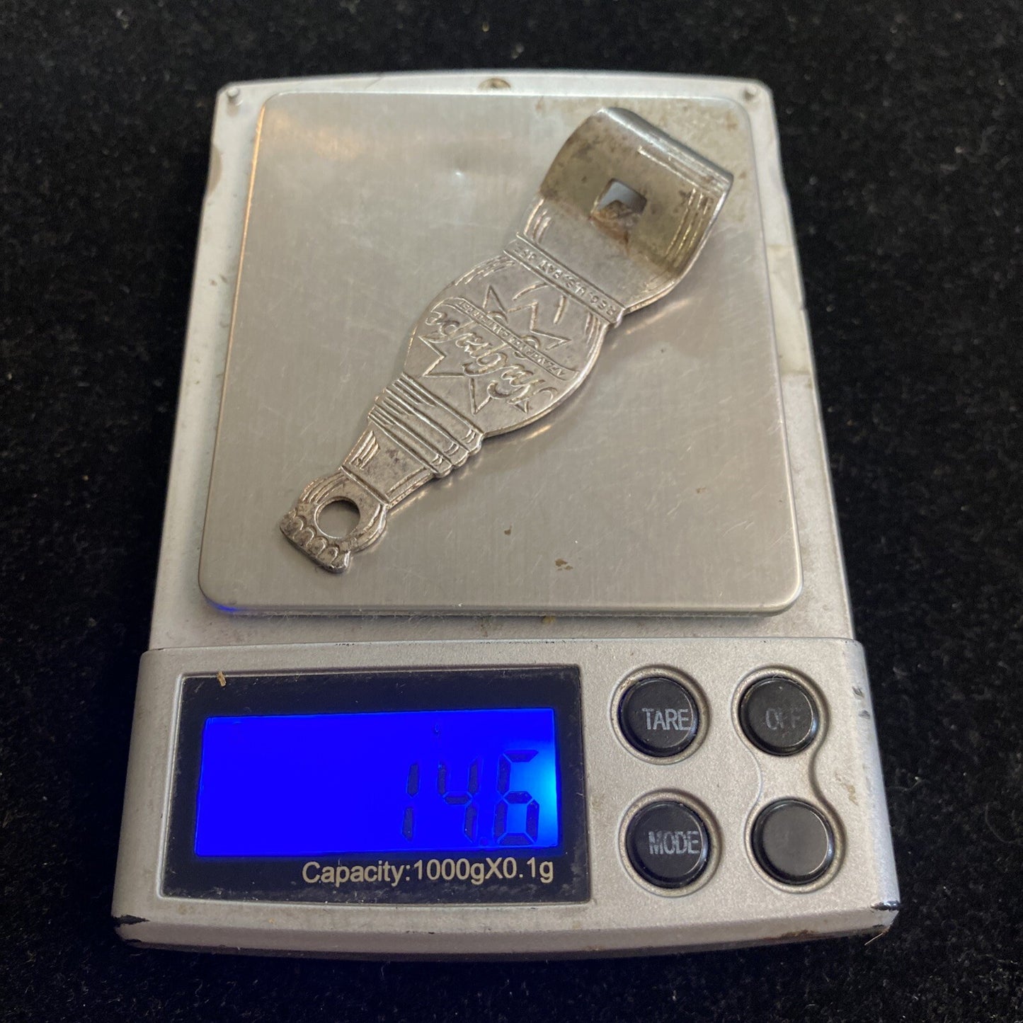 Vintage Nugrape soda Bottle Opener advertisement 14.6g