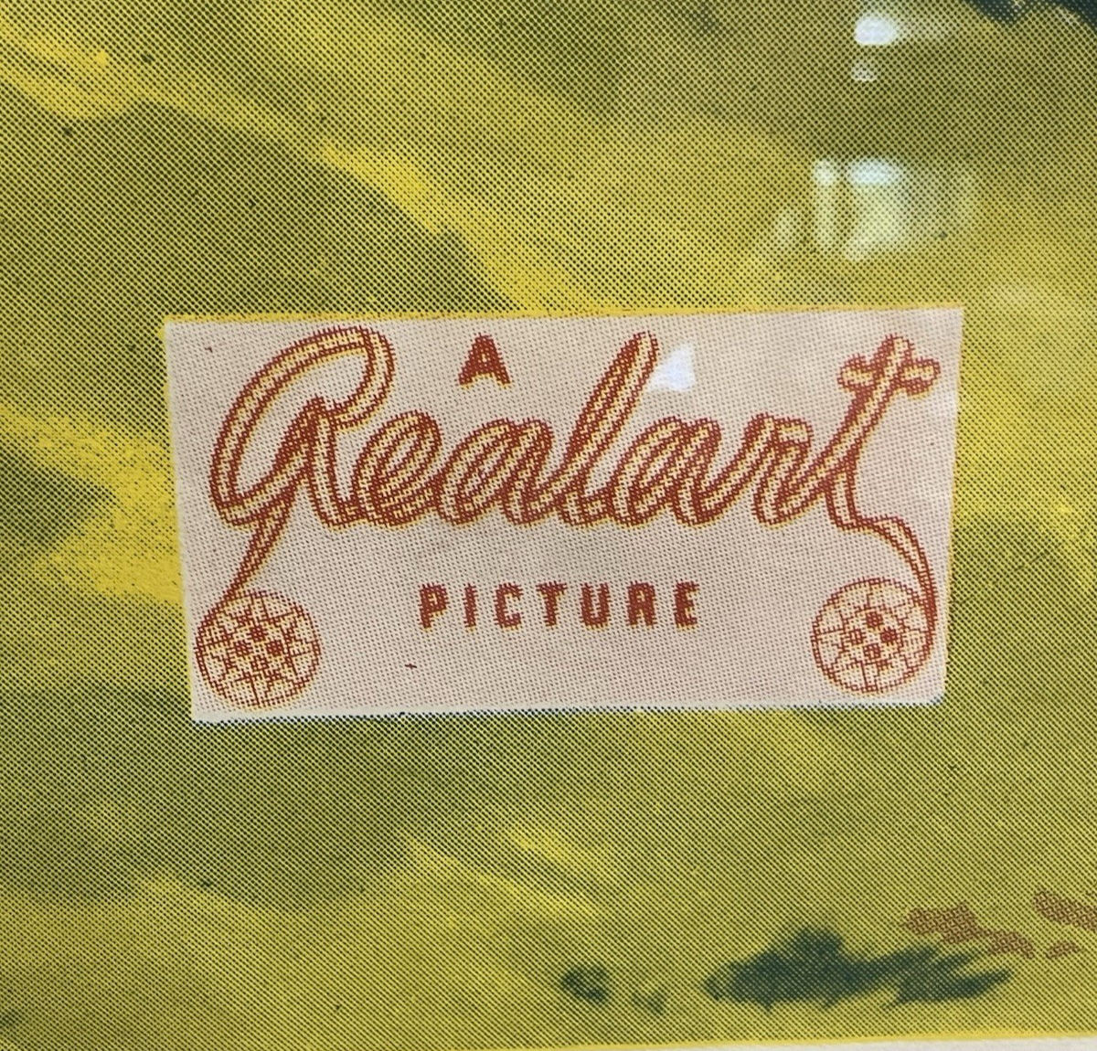 "When a Man Sees Red," w/ Buck Jones Framed Print, Realart Picture, Made in USA