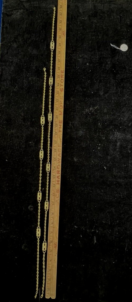 Camrose & Kross JBK gold Tone Rhinestone Paper Clip Chain Necklace 2 In One