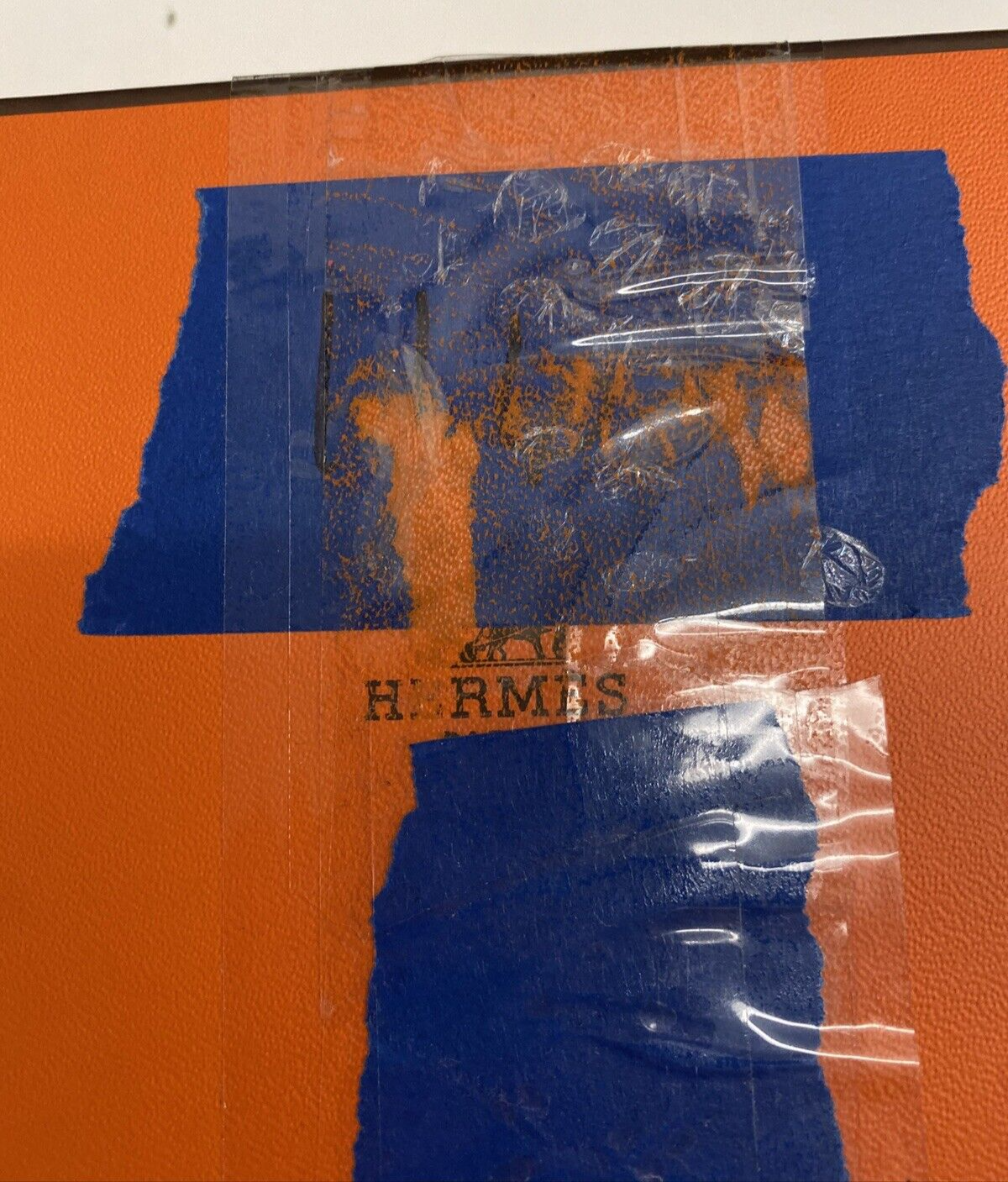 2x Hermès-Paris Fanfare Stemmed Wine Glass 6" & 6 1/4"