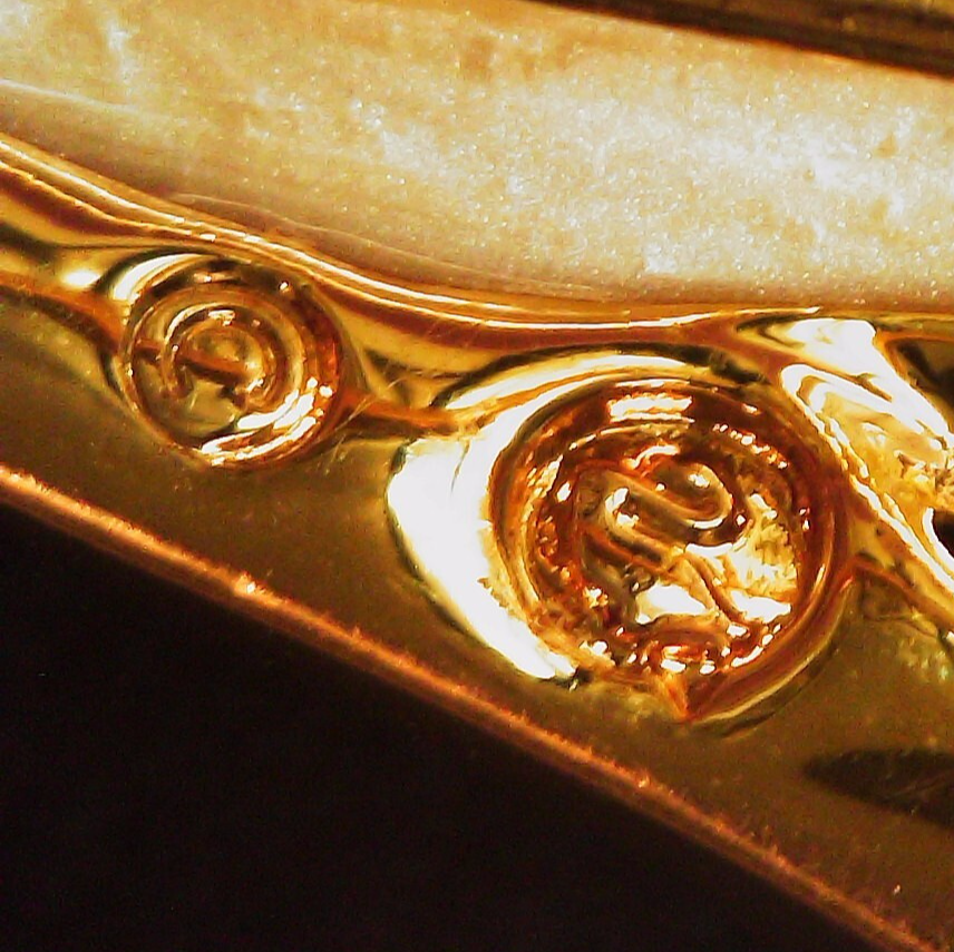 Signed SWAROVSKI Crystal Calla Lily Pin/Brooch 22kt Gold Plated Excellent Cond