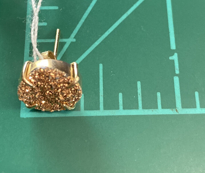 14K Gold Dust Stud Earrings 2.0g CB24