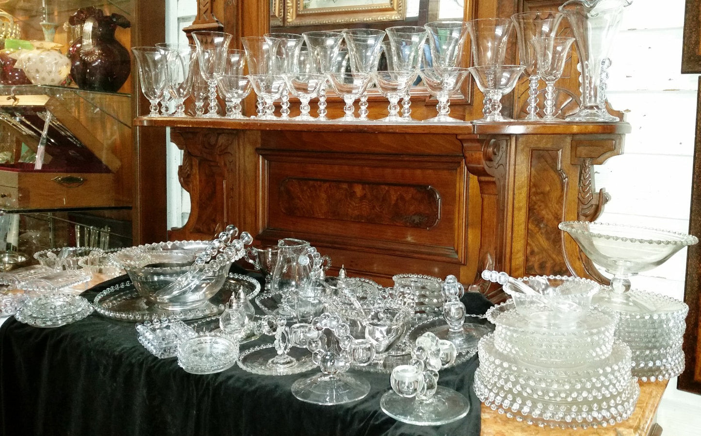 IMPERIAL Candlewick Beaded 2 Part Relish One With Original Label