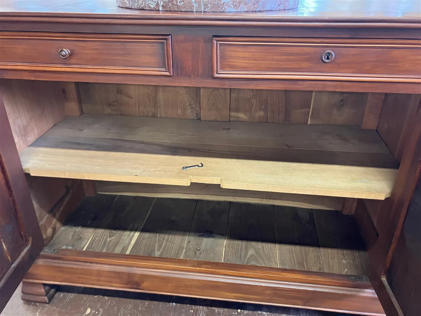 Antique French Louis Philippe Cherry Commode Chest Sideboard