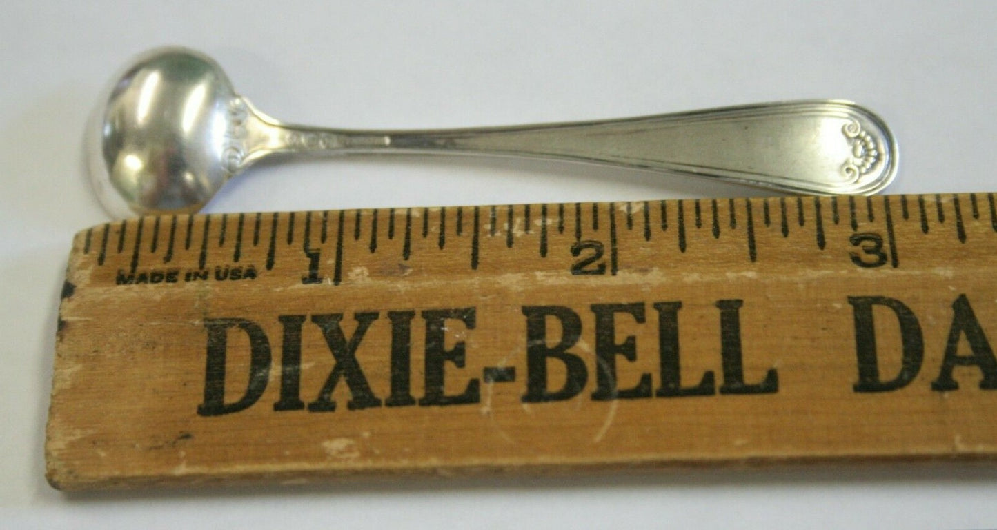 Pair Watson Sterling Silver Salt Spoons 3" Bunker Hill pattern NM Master Salt