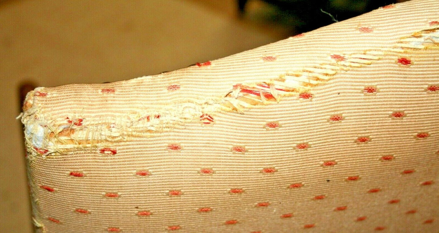 Pair of Antique French Walnut Sheep Bone Chairs Os du Mouton