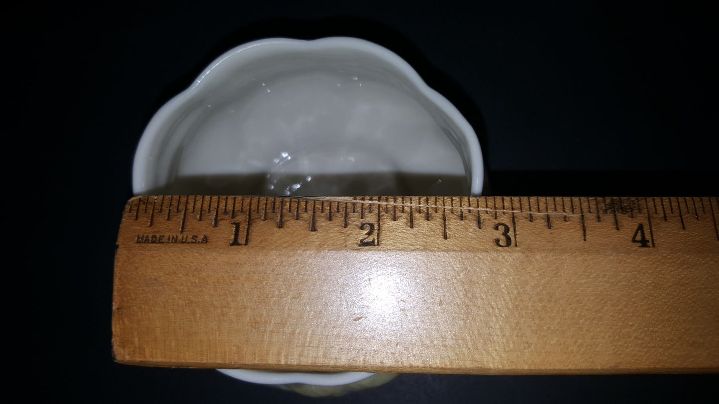 BELLEEK IRISH YELLOW RIBBON OPEN SUGAR BOWL & CREAMER 3rd GREEN Mark1965-80