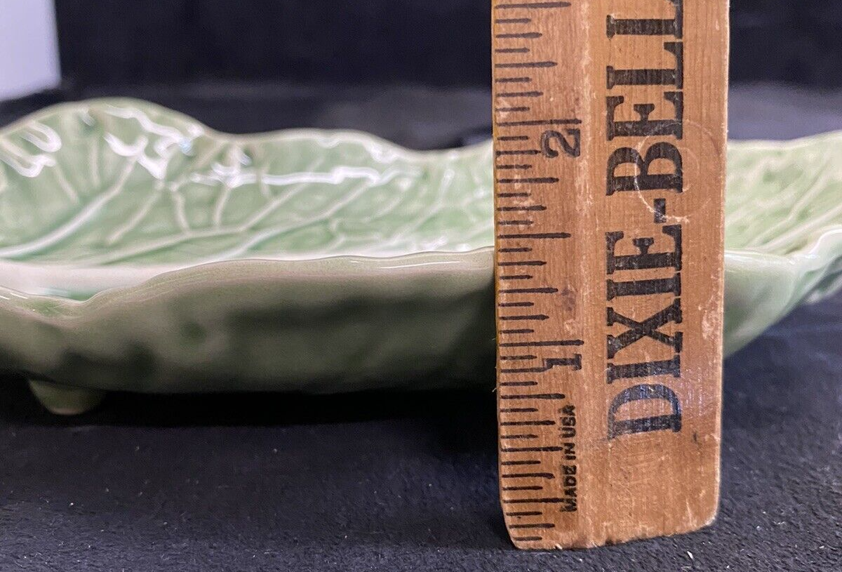 Bordallo Pinheiro Cabbage Green Relish Dish from Portugal 3 Available BH141