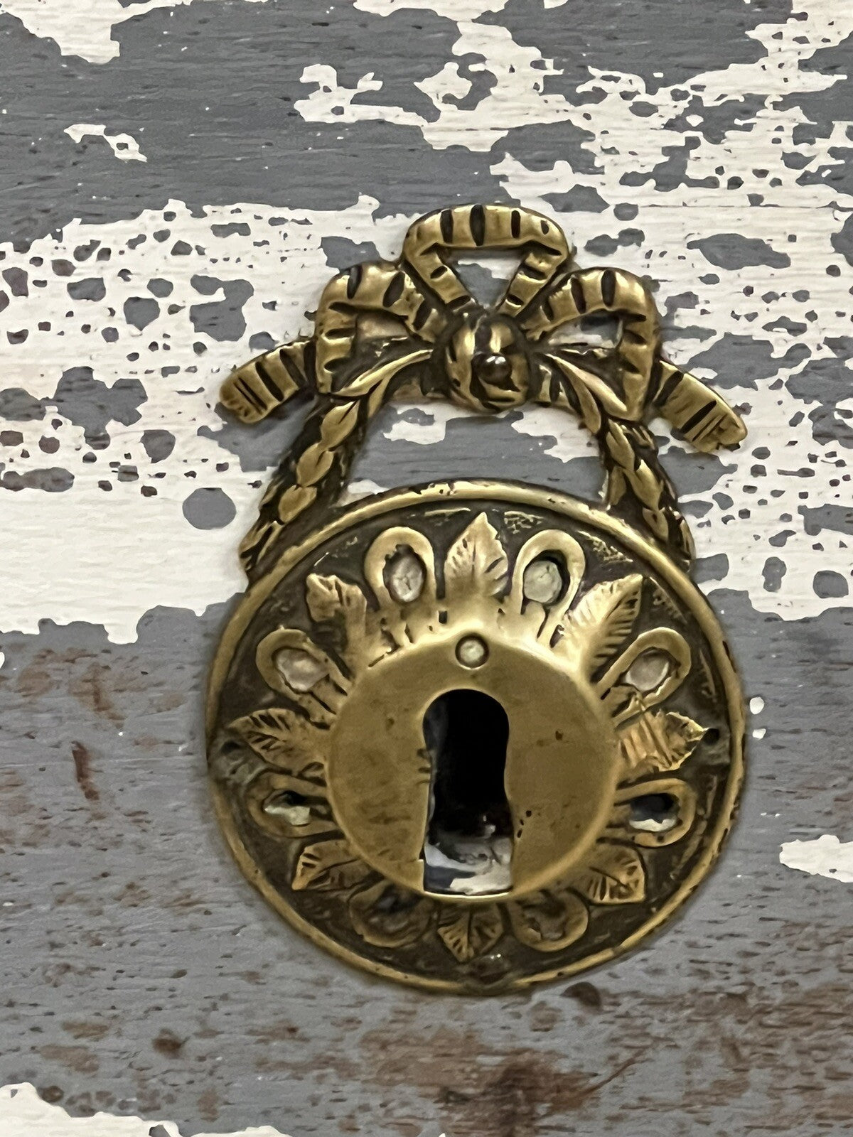 Antique French Painted Louis XV Provincial Serpentine Chest of Drawers Commode