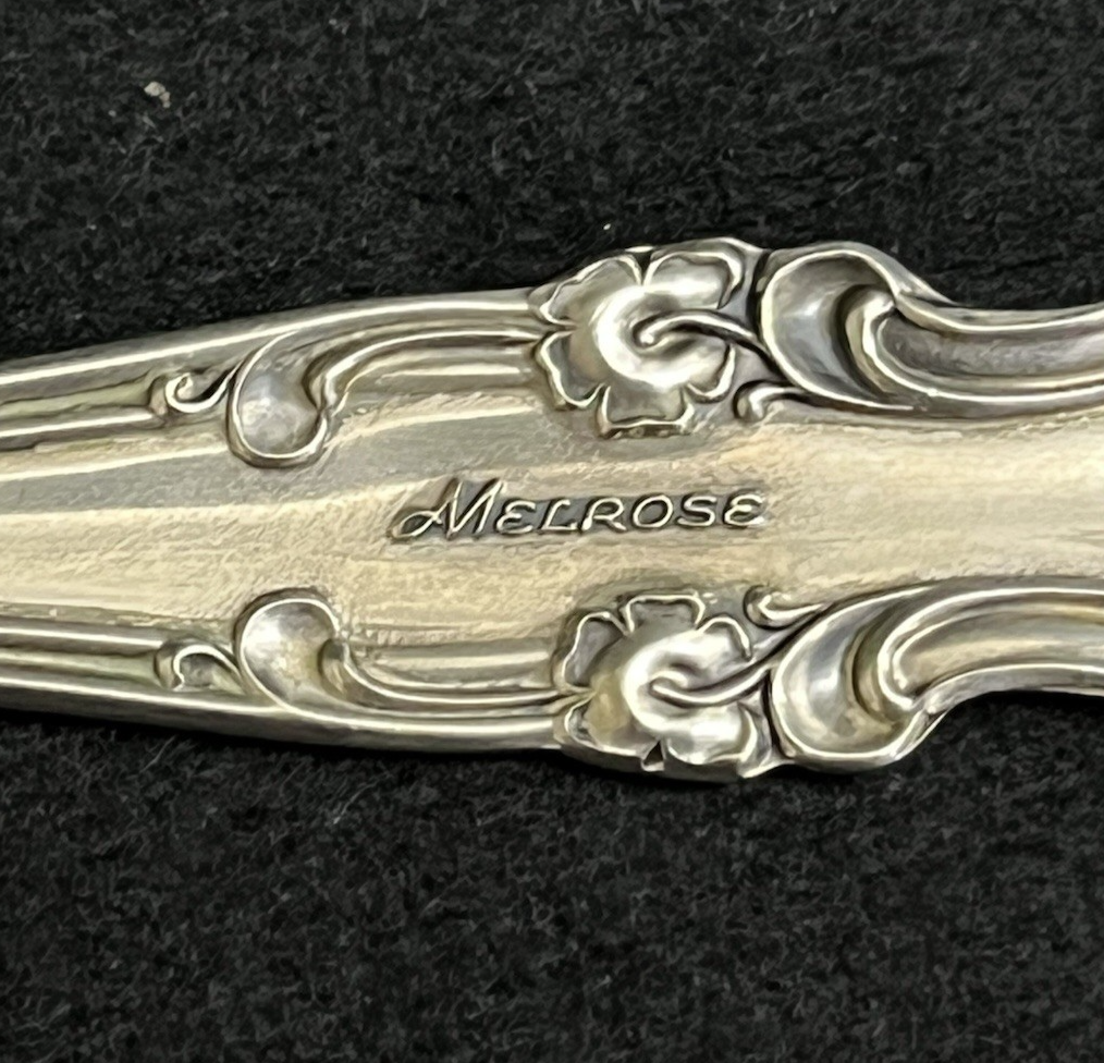 Melrose by Gorham 109.3g Sterling Silver Salad Serving Fork 8 7/8 in