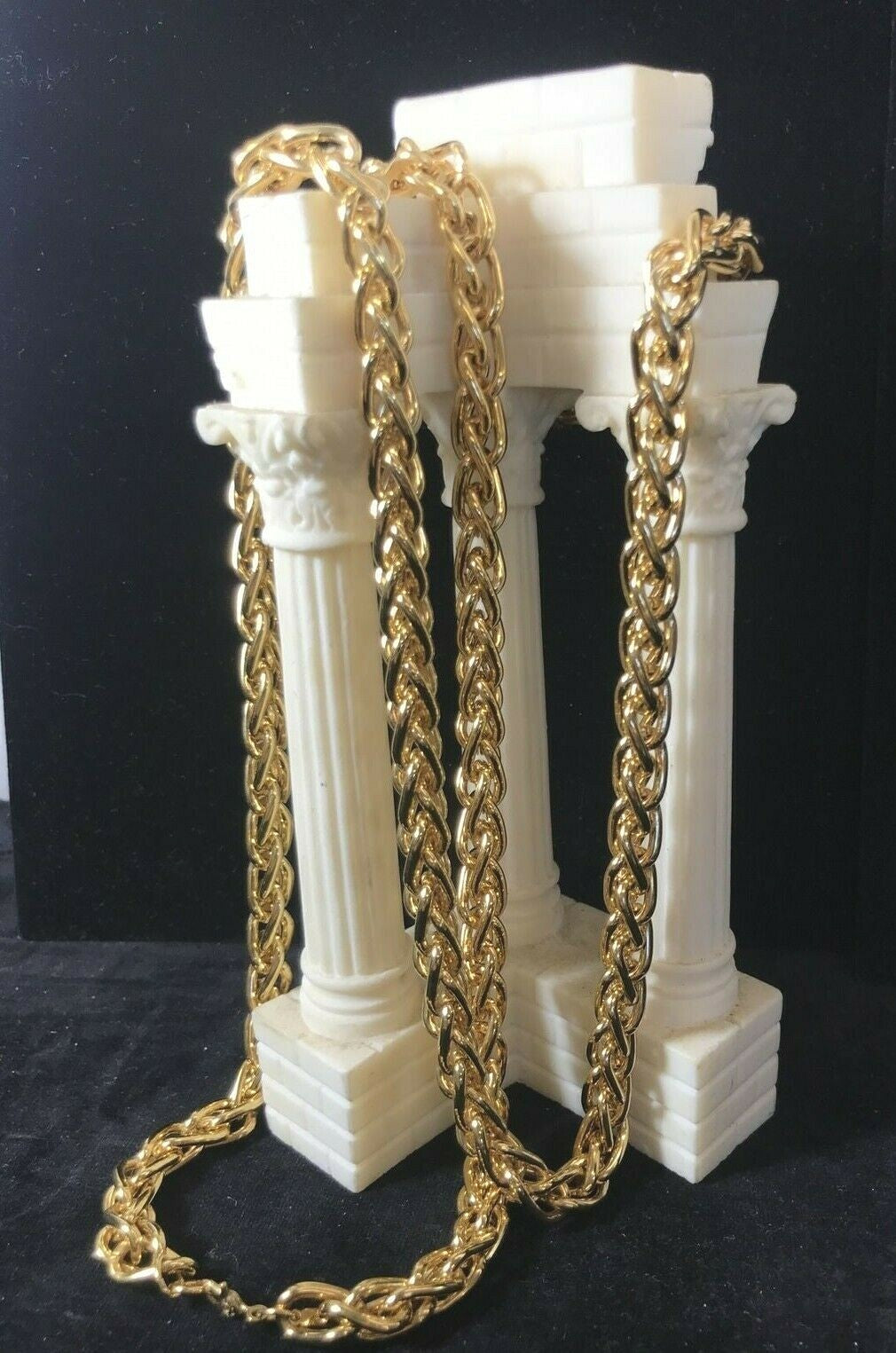 Like New Monet 36" Heavy Gold Chain 135 grams 1980's