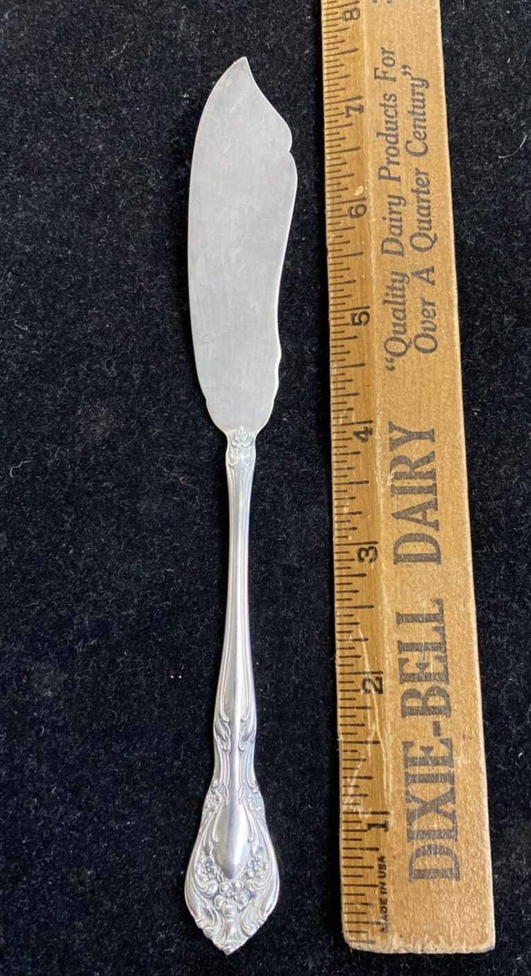 Alvin Sterling Silver 7 1/8" Chateau Rose Master Butter Spreader No Mono 34.7g