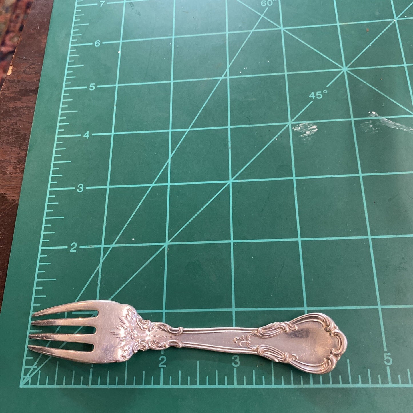 Gorham Sterling Chantilly 4 1/2" Baby Fork 24.66g 1895