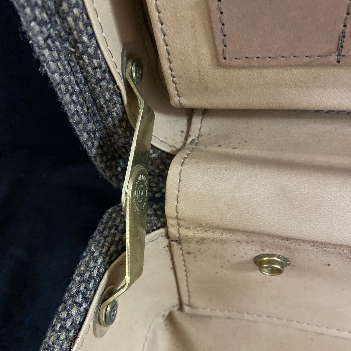 VTG HARTMANN Luggage 4400 BRIEFCASE Combination Tweed Leather