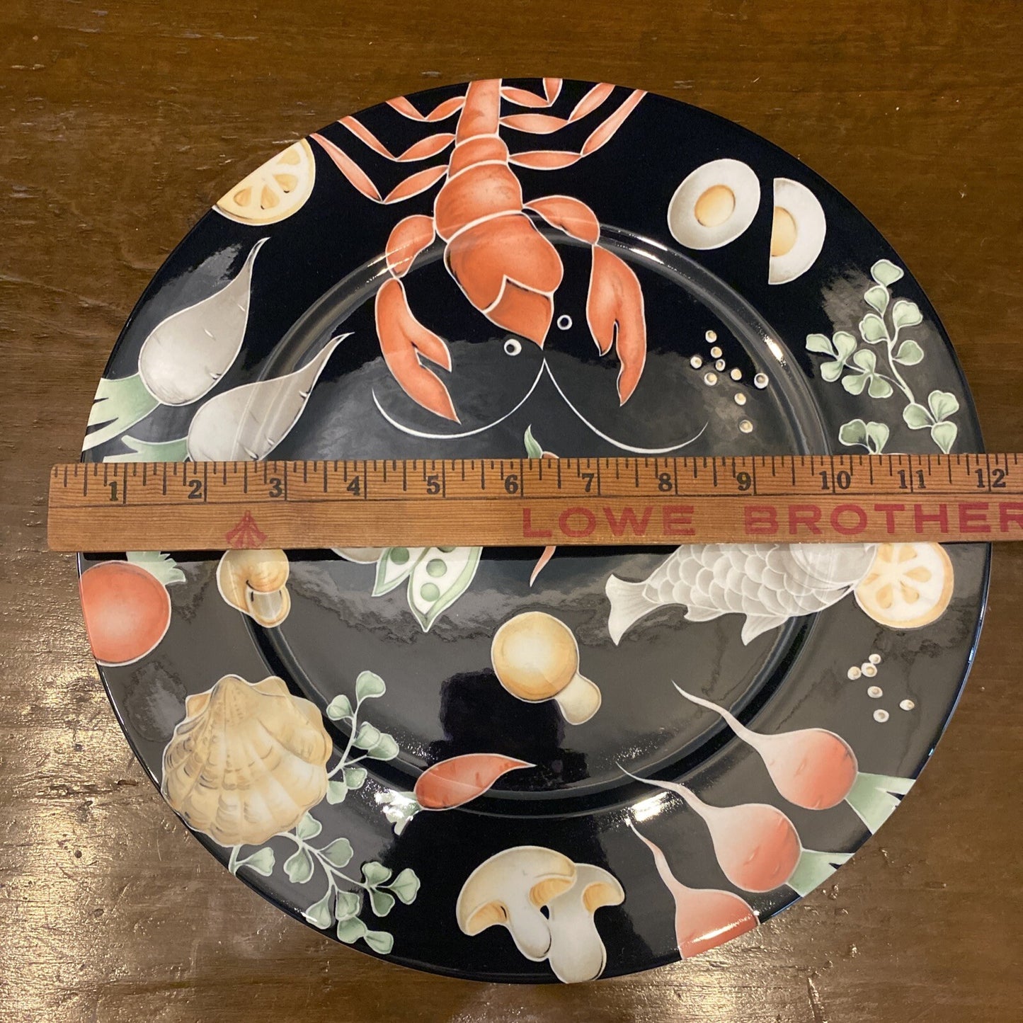 Set Of 6 “Fruits de Mer” By Villeroy & Boch  12” Dinner Plate Charger BH249
