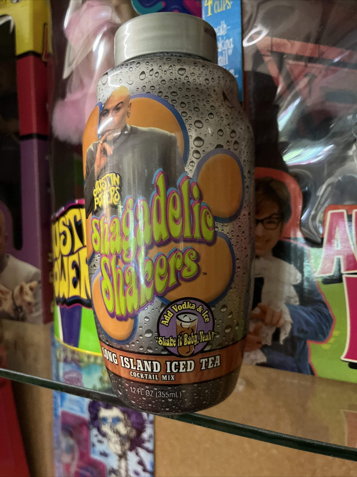 Vtg Austin Powers Shagadelic Shakers Cocktail Mix Mixer Long Island Iced Tea