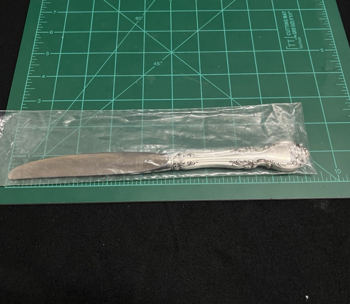 UNOPENED Melrose by Gorham 77.06g Sterling Silver Place Size Knife 9 1/8"