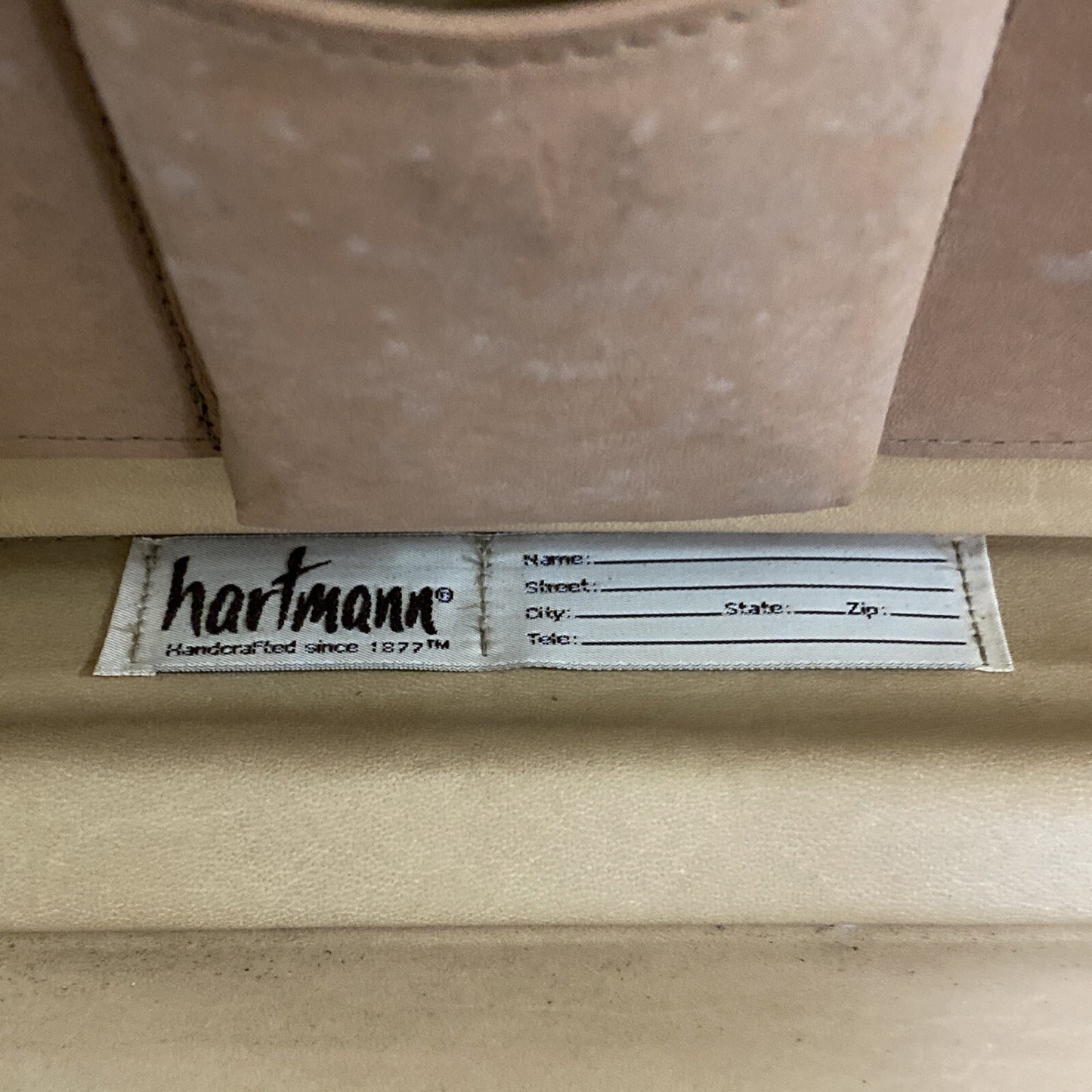 VTG HARTMANN Luggage 4400 BRIEFCASE Combination Tweed Leather