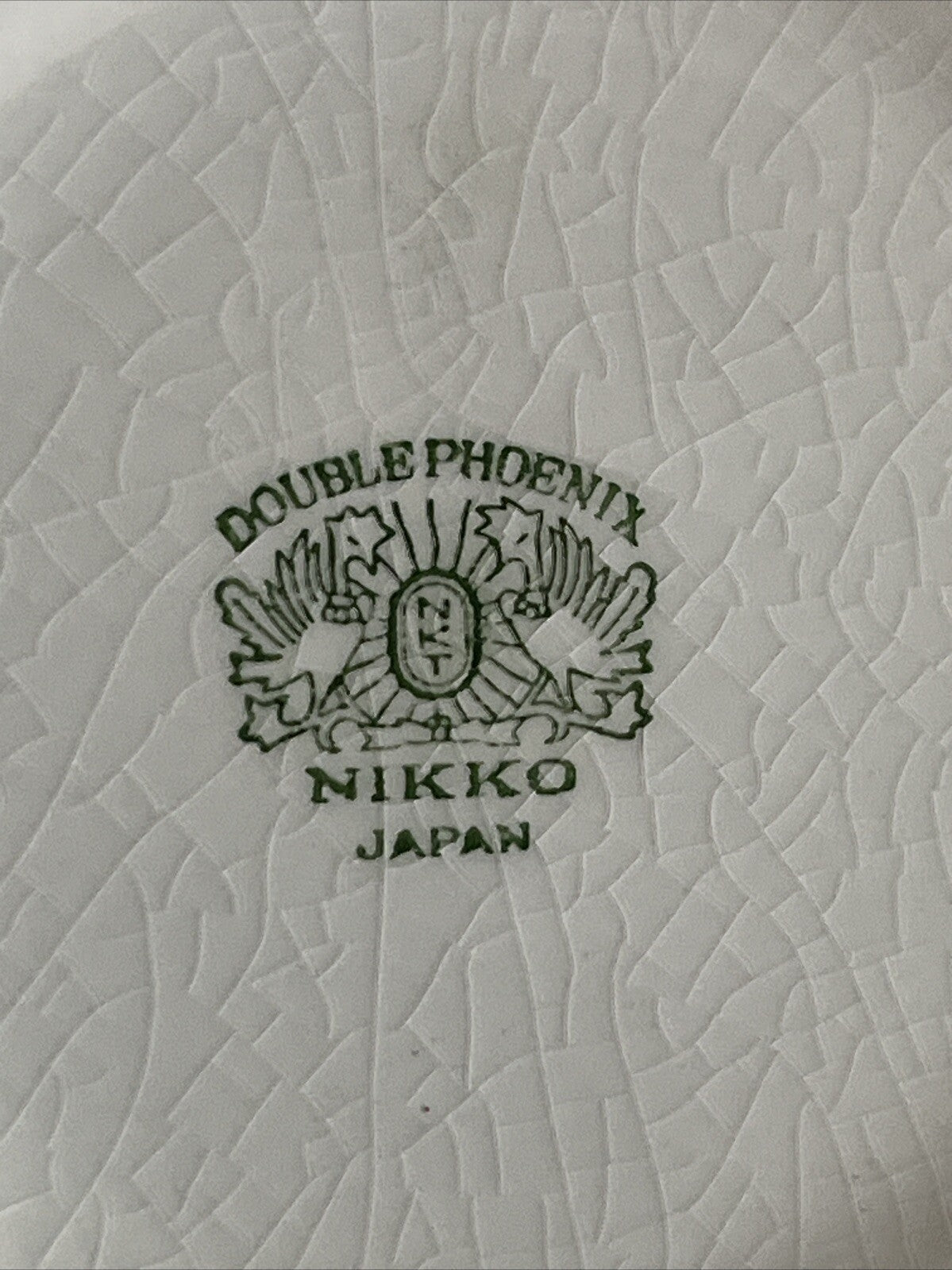 Rare Vintage Double Phoenix Nikko Japan Ming Tree Teapot Blue & White