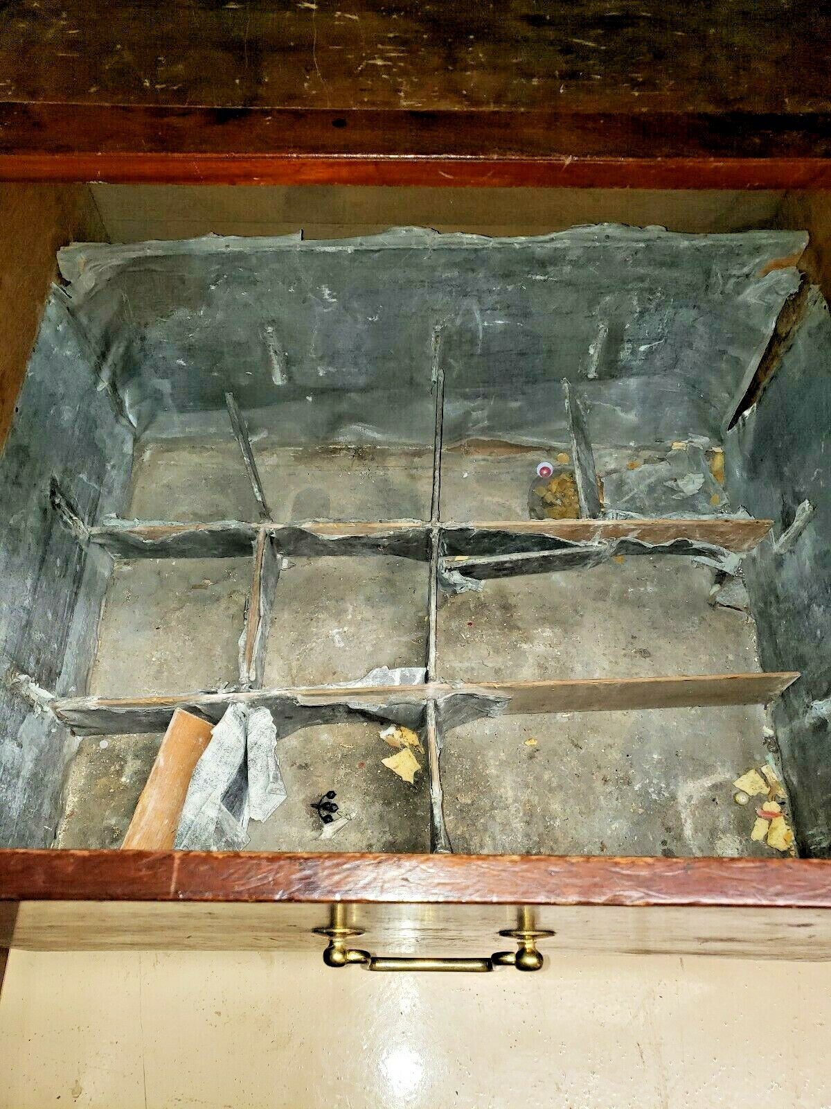 Antique English Mahogany Empire Server Buffet Sideboard Wine Cellarette 103"