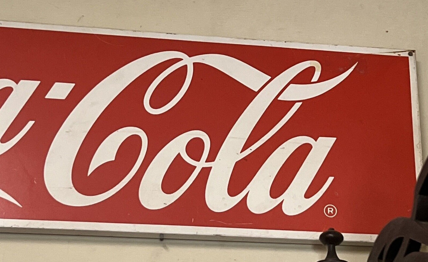 Vintage “Enjoy Coca-Cola” Sign 10.25" x 36"
