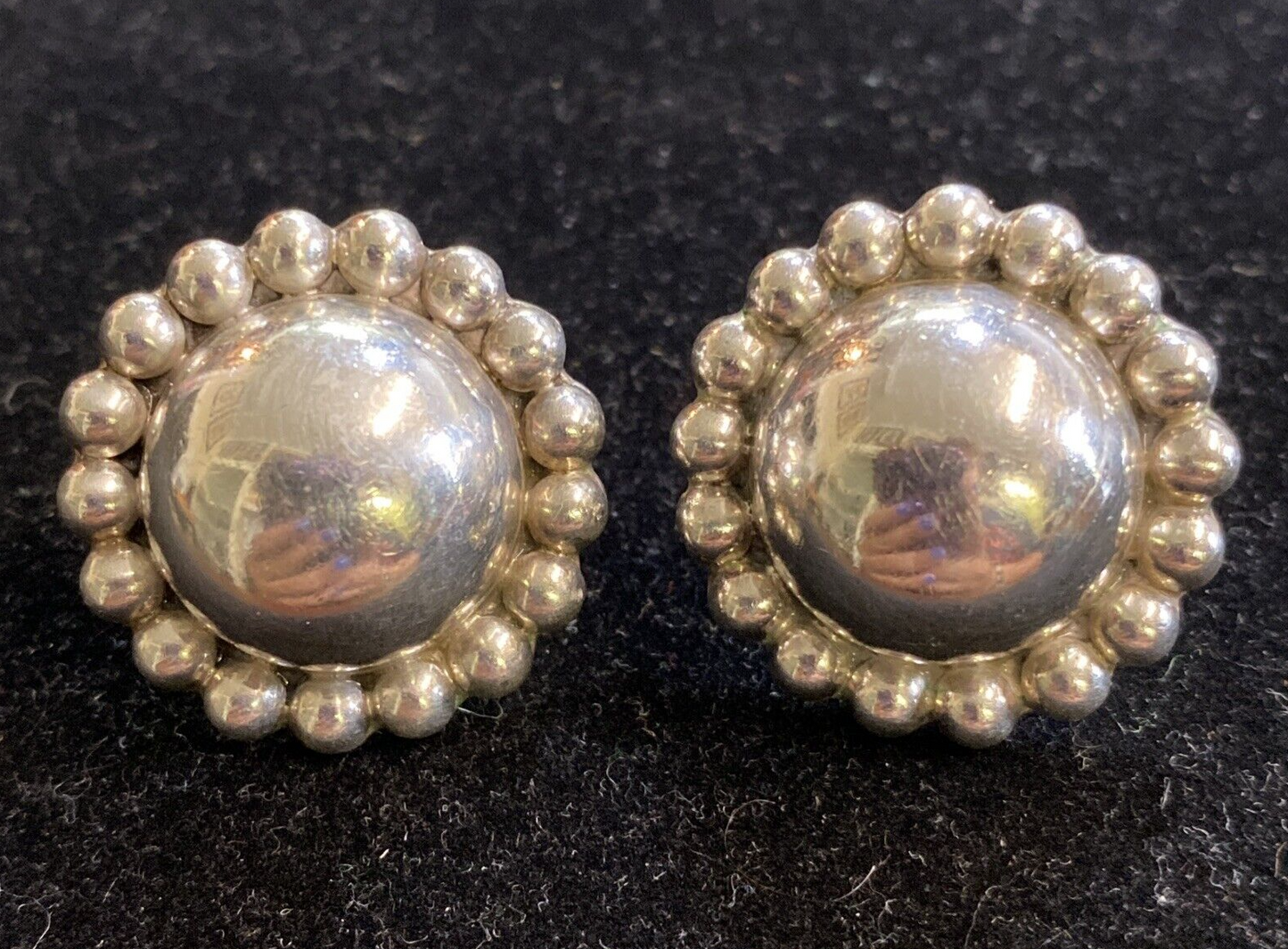 Sterling 925 Clip Earrings 16.2g