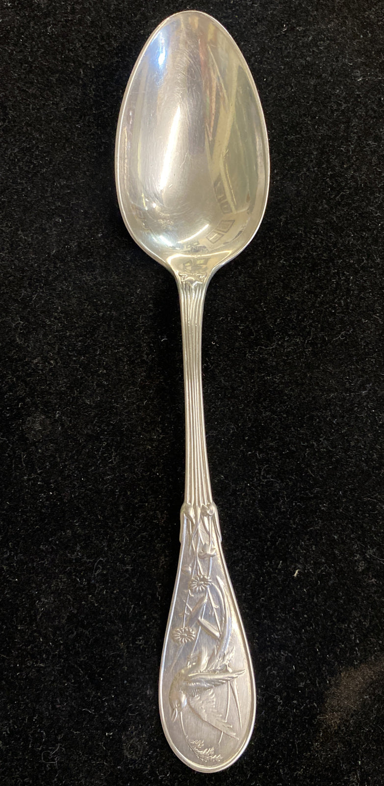 Japanese by Tiffany and Co Sterling Silver Soup Place Spoon 7 1/4" mono  3 avail