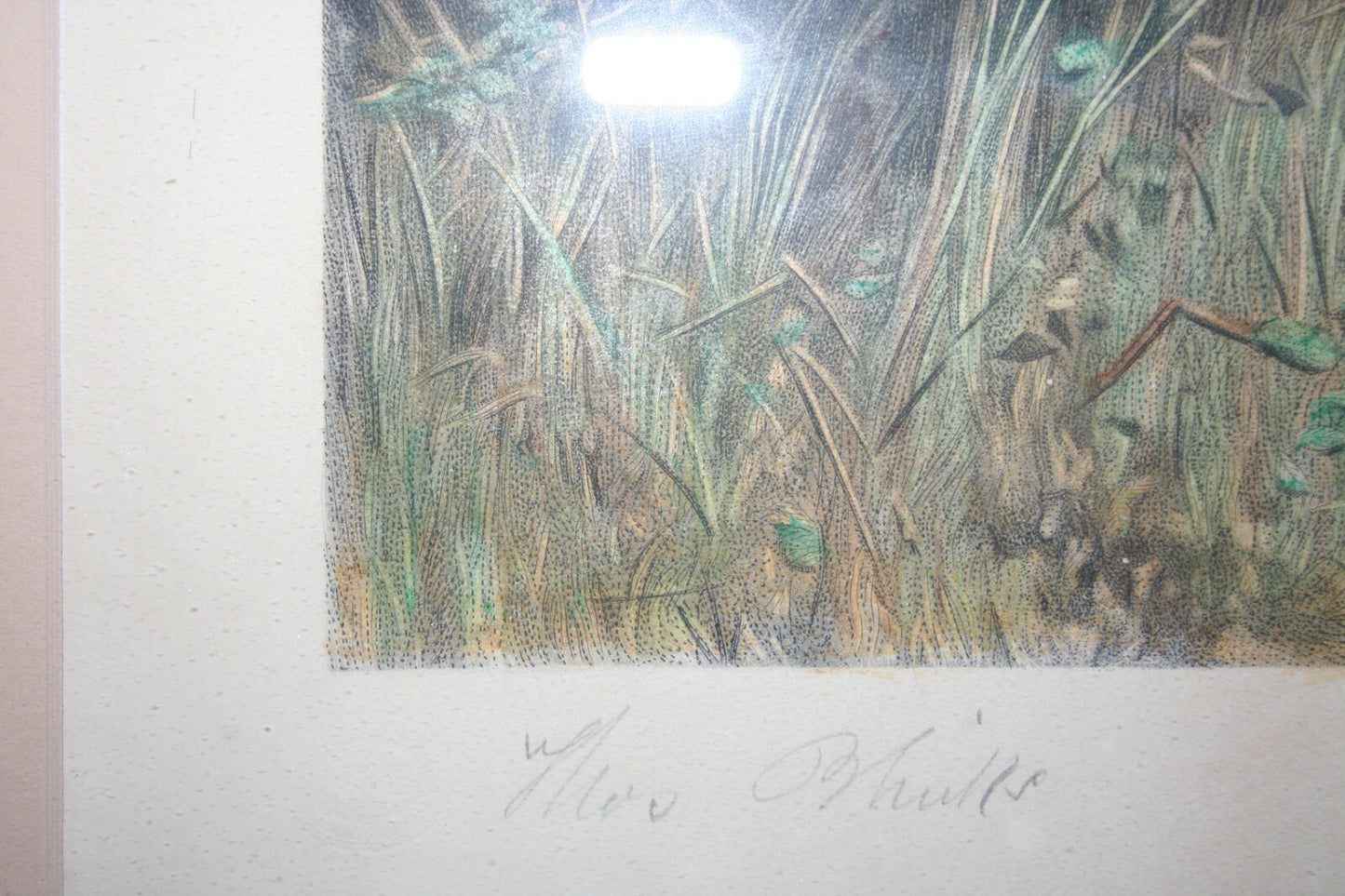 Large Framed Fox Hunt Framed Print Lithograph Engraving by Pratt 1887 Wood Frame