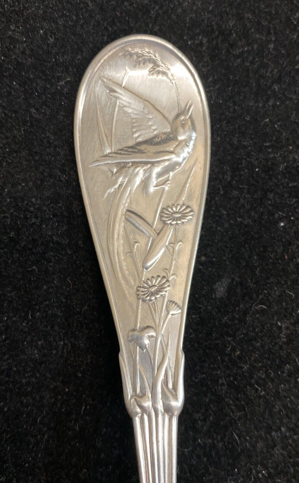 Japanese by Tiffany and Co Sterling Silver Soup Place Spoon 7 1/4" mono  3 avail