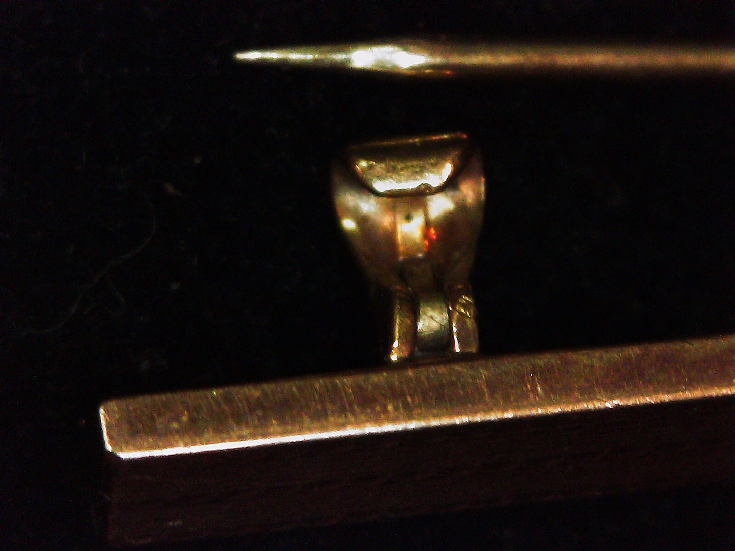Antique 10K Yellow Gold Beauty Baby Pin 1.8g