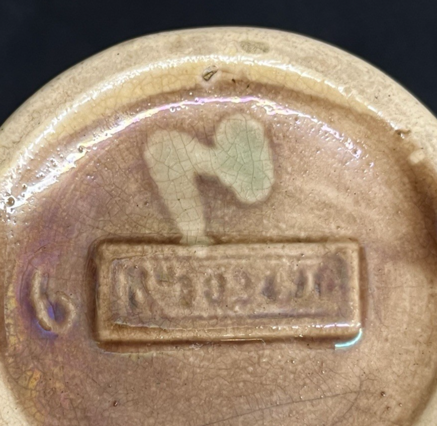 Vintage Majolica Embossed Dogwood Flower Creamer/Jug/Pitcher 5"