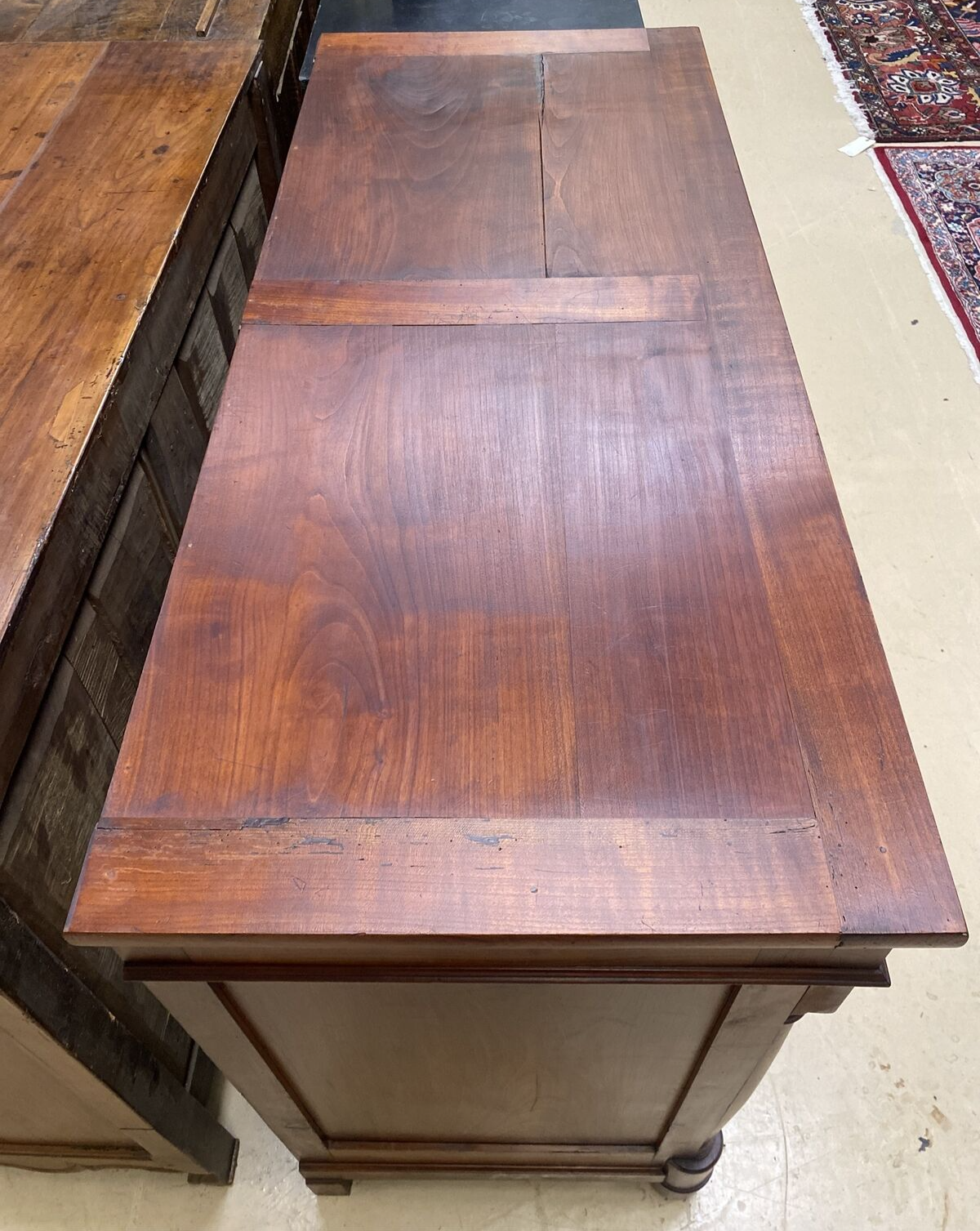 Antique French Empire Style Cherry Wood Sideboard Chest Buffet Commode c. A13